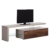 TV-Lowboard Solano I - Ohne Beleuchtung - Nussbaum / Platingrau - Mit TV-Bank links