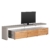 TV-Lowboard Solano II - Ohne Beleuchtung - Asteiche / Platingrau - Mit TV-Bank links